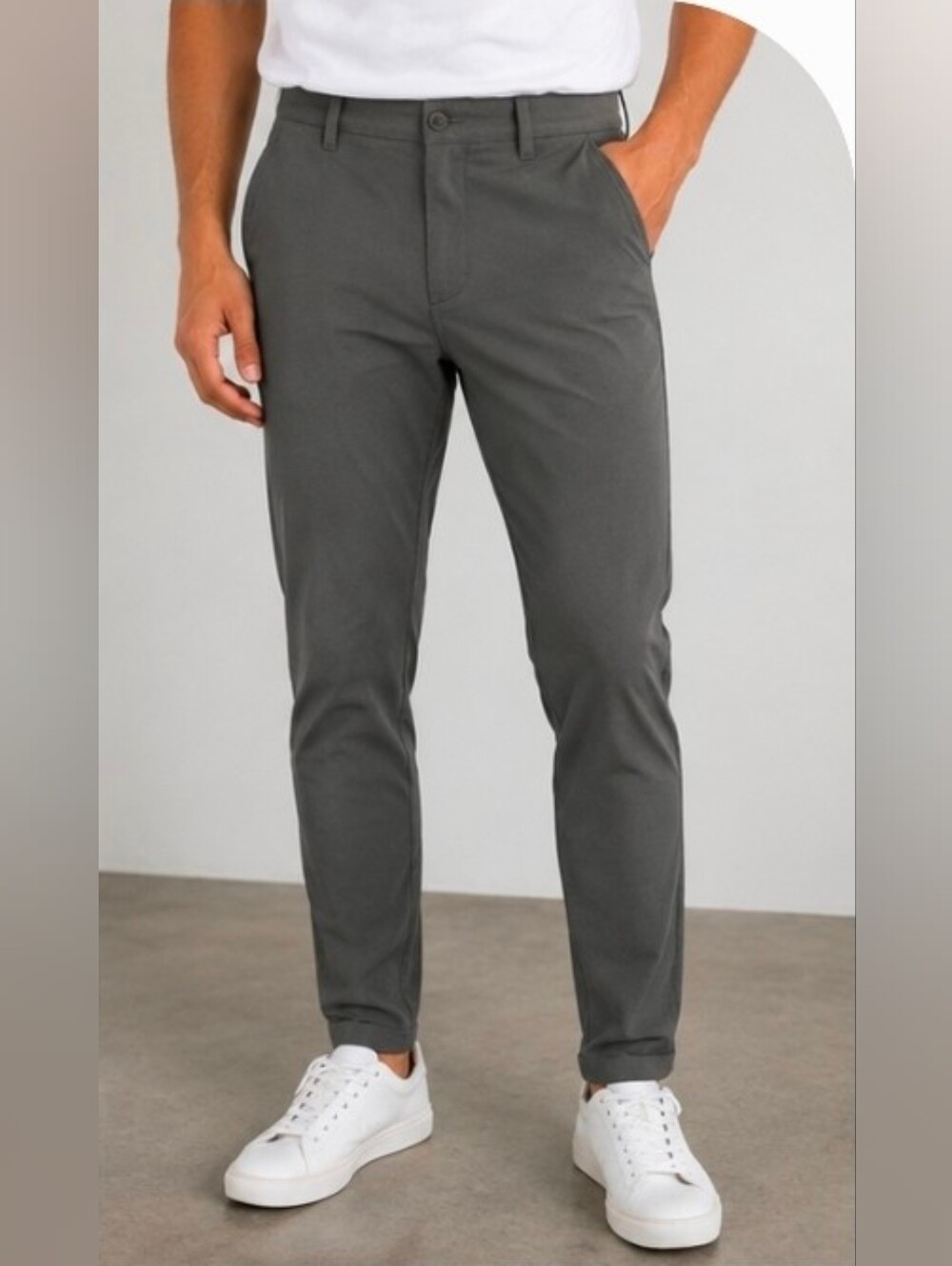 CUTS Men’s Performance Pants Medium Slim Tapered Stretch Business Casual